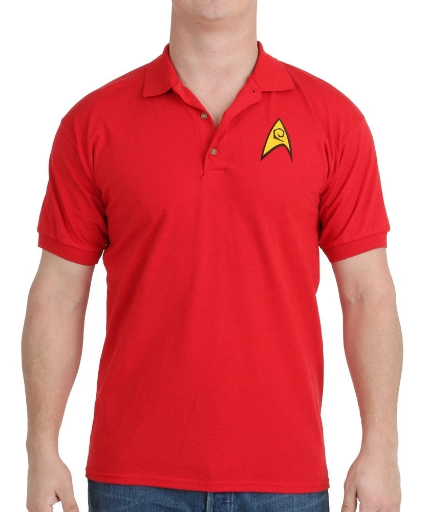 Mighty Fine Star Trek Starfleet Uniform Polo Shirt Shirts / Tops 3 Mighty Fine Star Trek Starfleet Uniform Polo Shirt Shirts / Tops