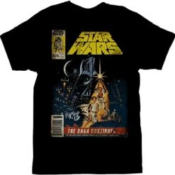 Mad Engine Shirts / Tops Star Wars The Saga Continues Magazine Cover T-shirt