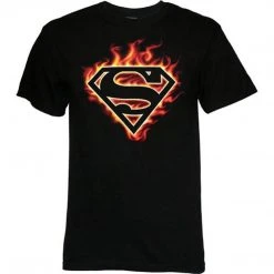 Changes Superman Logo Flames T-shirt