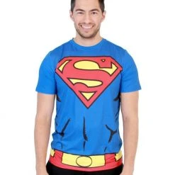 Kids Republic Shirts / Tops Superman Men's Performance Athletic Costume T-Shirt