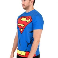 Kids Republic Shirts / Tops Superman Men's Performance Athletic Costume T-Shirt 7 Kids Republic Shirts / Tops Superman Men's Performance Athletic Costume T-Shirt