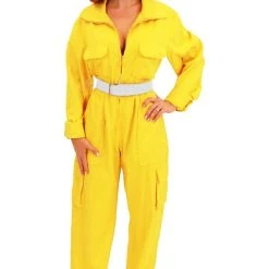 Costume Agent April O' Neil Yellow Ladies Costume Jumpsuit