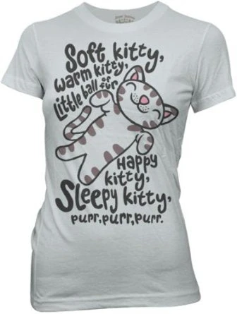 Ripple Junction Shirts / Tops Soft Kitty Warm Kitty Juniors T-Shirt 1 Ripple Junction Shirts / Tops Soft Kitty Warm Kitty Juniors T-Shirt