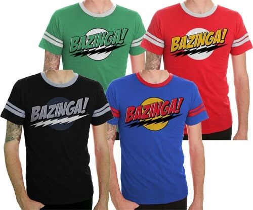 Ripple Junction Shirts / Tops The Big Bang Theory Bazinga! T-shirt With Stripes 1 Ripple Junction Shirts / Tops The Big Bang Theory Bazinga! T-shirt With Stripes