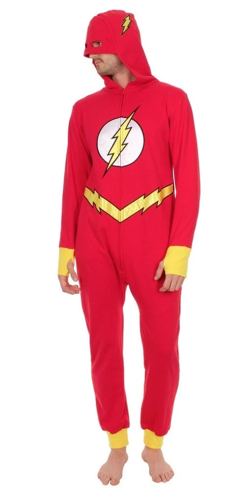Underboss Pajamas / Underwear Barry Allen The Flash Hooded One Piece Pajama 1 Underboss Pajamas / Underwear Barry Allen The Flash Hooded One Piece Pajama