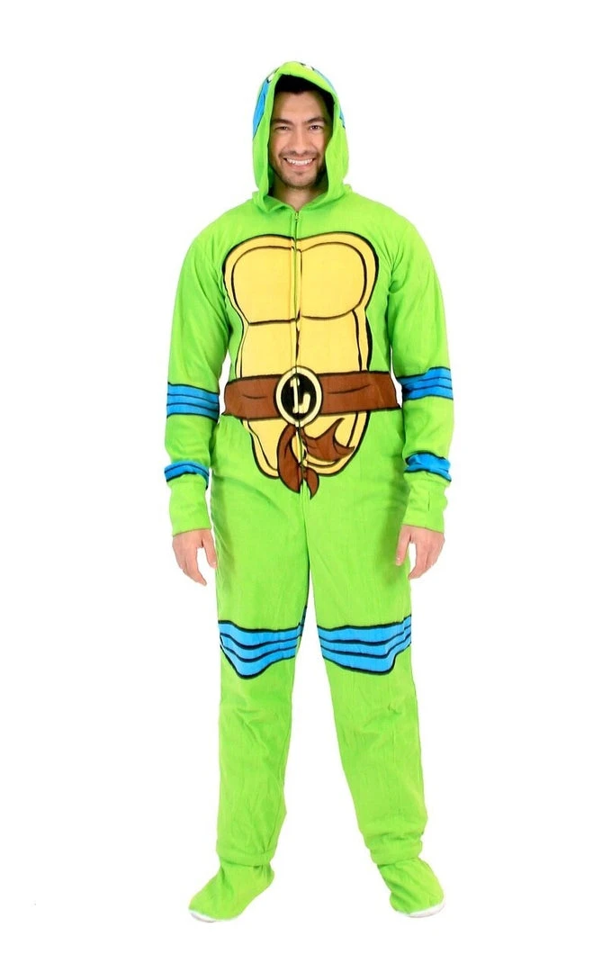 Underboss TMNT Leonardo Green Union Suit Pajamas / Underwear 1 Underboss TMNT Leonardo Green Union Suit Pajamas / Underwear