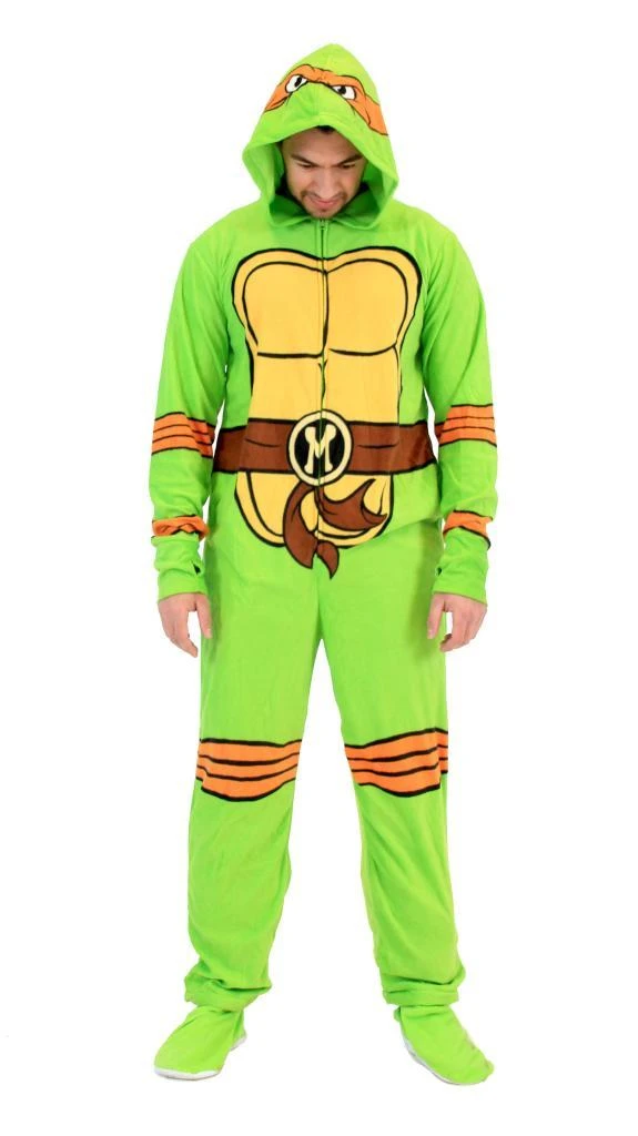 Underboss TMNT Michelangelo Green Union Suit 3 Underboss TMNT Michelangelo Green Union Suit
