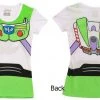 Mighty Fine Toy Story Buzz Lightyear Juniors Astronaut T-shirt Women's Shirts