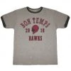 T-Shirt City Apparel True Blood Bon Temps Football Ash Gray With Ringers T-shirt Men's Shirts