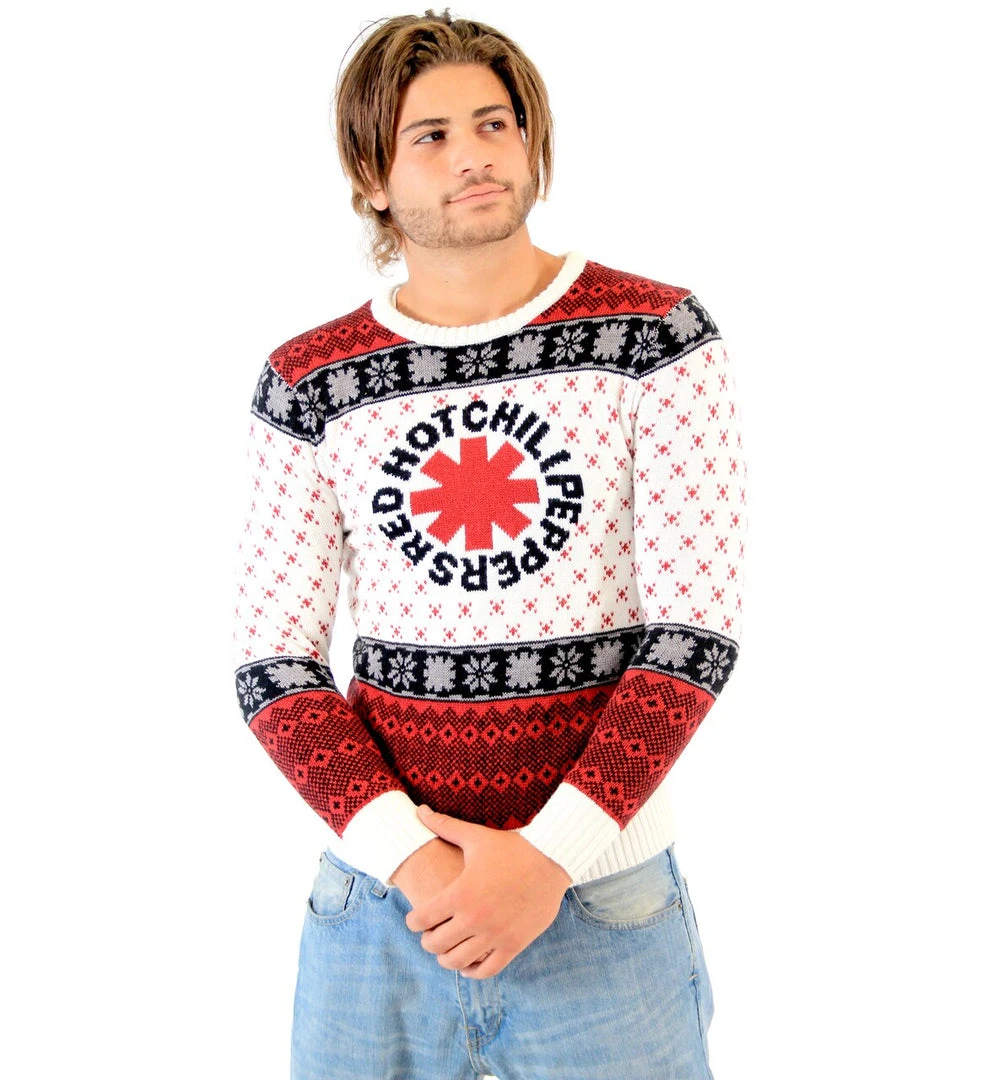Signorelli Red Hot Chili Peppers Rock Band Logo Ugly Christmas Xmas Sweater Sweaters & Sweatshirts 1 Signorelli Red Hot Chili Peppers Rock Band Logo Ugly Christmas Xmas Sweater Sweaters & Sweatshirts