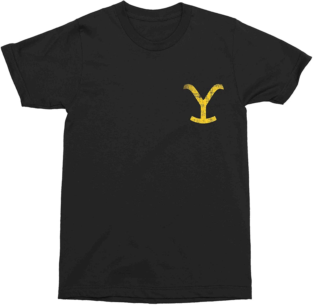 TVStoreOnline Yellowstone Dutton Ranch Black T-Shirt 1 TVStoreOnline Yellowstone Dutton Ranch Black T-Shirt
